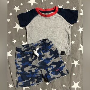 Baby Boy DKNY Camo Shorts Set